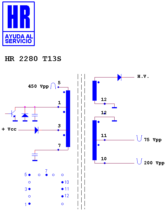 Schematic diagram for HR 2280 T13
